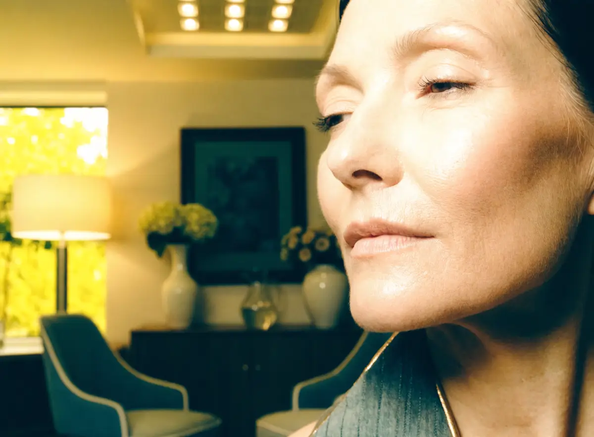 A guest's smooth, radiant skin after a dermaplaning treatment at Pura Vida in Fleming Island, FL
