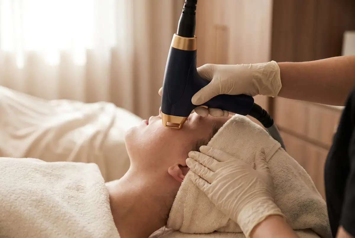 A Pura Vida medical aesthetician consulting with a patient about laser treatment in Fleming Island, FL