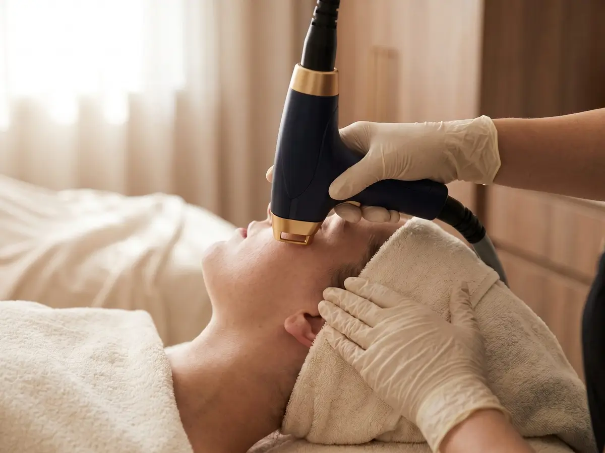 A Pura Vida medical aesthetician consulting with a patient about laser treatment in Fleming Island, FL